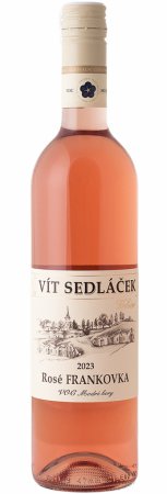 Lahev vína Rosé Frankovka 2023, voc (suché)