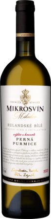 Lahev vína Rulandské bílé (Purmice) 2022, výběr z hroznů (suché)