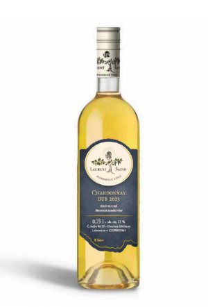 Lahev vína Chardonnay 2023, zemské víno (suché)