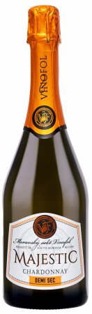 Lahev vína Majestic sekt CHARMAT 2022, jakostní šumivé víno (demi-sec)