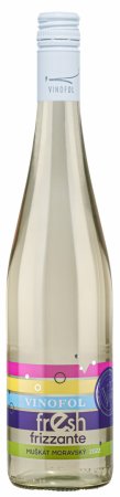 Lahev vína Muškát moravský 2022, zemské víno - perlivé (polosladké)