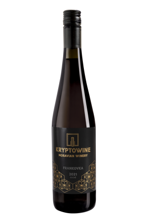 Lahev vína Frankovka 2021, moravské zemské víno (suché)