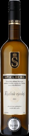Lahev vína Ryzlink rýnský 2021, pozdní sběr (suché)