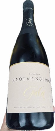 Lahev vína Pinot & Pinot Rosé, jakostní šumivé víno (extra brut)