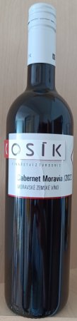 Lahev vína Cabernet Moravia 2022, zemské víno (suché)