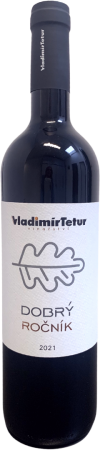 Lahev vína Dobrý ročník /ZW+RM/ 2021, výběr z hroznů (suché)