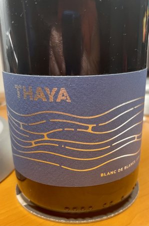 Lahev vína Sekt Blanc de Blanc THAYA 2019, jakostní šumivé víno (extra brut)
