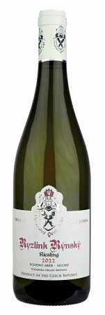 Lahev vína Ryzlink rýnský 2022, pozdní sběr (suché)