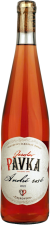 Lahev vína André rosé 2022, zemské víno (polosuché)