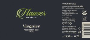 Lahev vína Viognier 2022, pozdní sběr (suché)