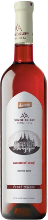 Lahev vína Jakubské rosé 2022, zemské víno (suché)