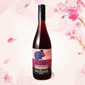 Lahev vína Zamilovaný Ježek 2021, zemské víno - perlivé (extra dry)