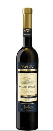 Lahev vína Ryzlink rýnský 2021, výběr z cibéb (sladké)