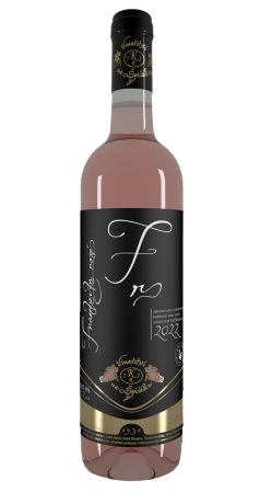 Lahev vína Frankovka rosé 2022, kabinetní víno (suché)
