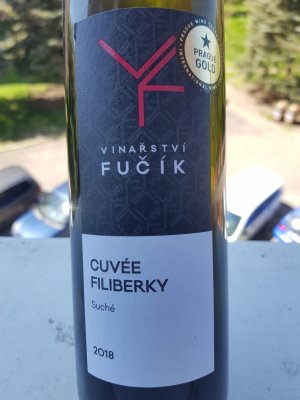 Lahev vína Cuvée Filiberky 2018, pozdní sběr (suché)