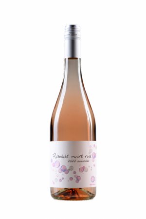 Lahev vína Rulandské modré rosé PERLIVÉ 2022, zemské víno - perlivé (polosladké)