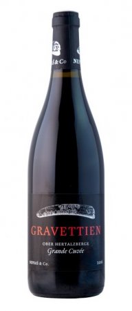 Lahev vína Gravettien Grande Cuvée 2018, zemské víno (suché)