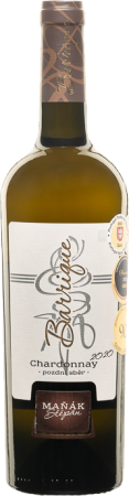 Lahev vína Chardonnay barrique 2020, pozdní sběr (suché)