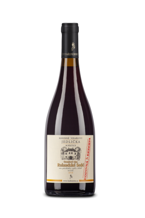 Lahev vína Rulandské šedé - oranžové víno 2018, výběr z bobulí (suché)