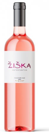 Lahev vína Coccinella Rosé 2021, pozdní sběr (polosladké)