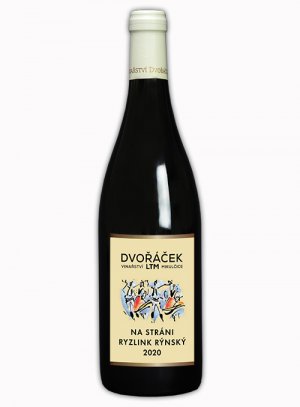 Lahev vína Na Stráni Ryzlink rýnský sur-lie barrique 2020, pozdní sběr (suché)