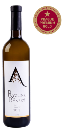 Lahev vína Ryzlink rýnský 2019, zemské víno (suché)