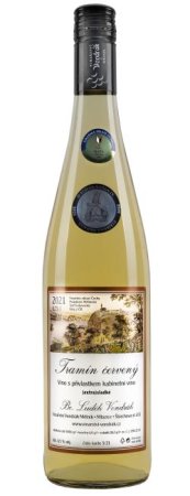 Lahev vína Tramín červený 2021, kabinetní víno (sladké)