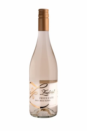 Lahev vína Frizzante Irsai Oliver 2021, zemské víno - perlivé (polosuché)