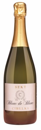 Lahev vína Sekt Blanc de Blanc Organic 100% Chardonnay 2019, jakostní šumivé víno (brut nature)