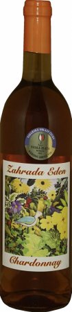 Lahev vína Chardonnay barrique Zahrada Eden 2018, zemské víno (suché)
