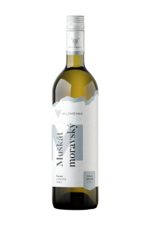 Lahev vína Muškát moravský 2022, zemské víno (suché)
