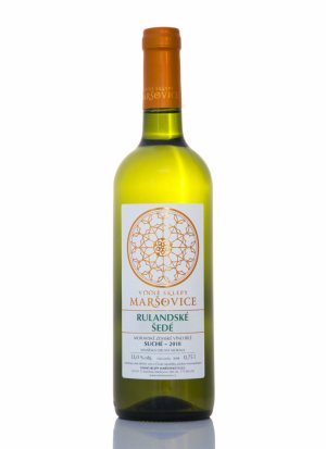 Lahev vína Rulandské šedé 2018, zemské víno (suché)