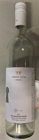 Lahev vína Rulandské šedé 2020, pozdní sběr (polosuché)