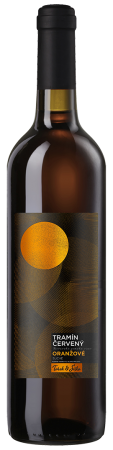 Lahev vína Tramín červený - oranžové víno 2019, zemské víno (suché)