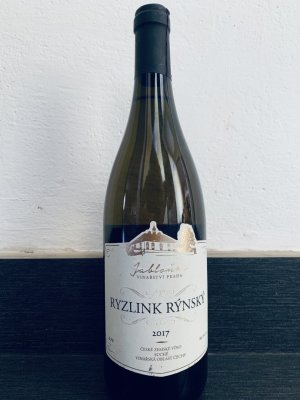 Lahev vína Ryzlink rýnský 2017, zemské víno (suché)