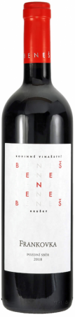 Lahev vína Frankovka 2018, zemské víno (suché)