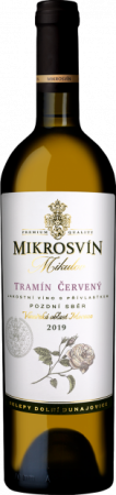 Lahev vína Tramín červený, Flower line 2019, výběr z hroznů (polosladké)