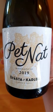 Lahev vína Pet Nat 2019, zemské víno - perlivé