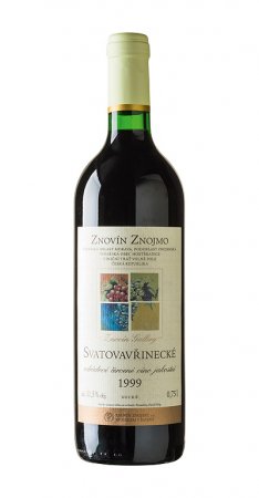 Lahev vína Svatovavřinecké 1999, jakostní víno (suché)