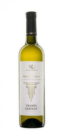 Lahev vína Tramín červený 2018, pozdní sběr (polosuché)