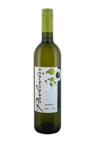 Lahev vína Neuburské 2020, zemské víno (suché)