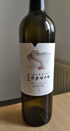 Lahev vína Sauvignon 2019, pozdní sběr (suché)