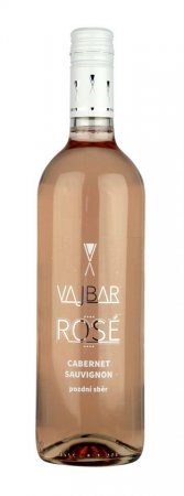 Lahev vína Cabernet Sauvignon rosé 2020, pozdní sběr (polosuché)