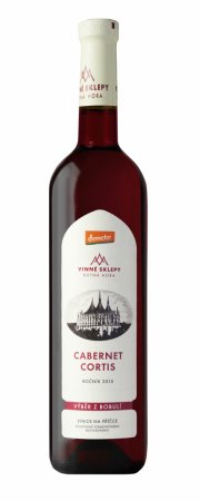 Lahev vína Cabernet Cortis 2015, výběr z bobulí (suché)