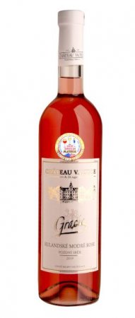 Lahev vína Rulandské modré rose 2019, pozdní sběr (polosuché)