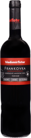 Lahev vína Frankovka 2018, jakostní víno (suché)