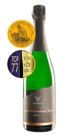 Lahev vína WILOMENNA Sekt 2015, jakostní šumivé víno (brut)