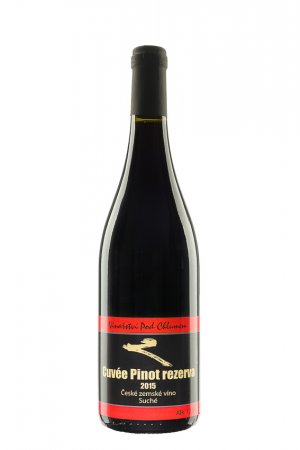 Lahev vína Cuvée Pinot Noir reserva 2015, zemské víno (suché)