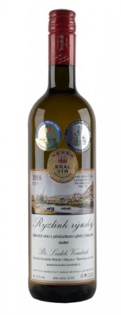 Lahev vína Ryzlink rýnský (0,75 l) 2018, výběr z hroznů (sladké)