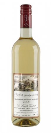 Lahev vína Ryzlink rýnský - červený 2018, pozdní sběr (polosladké)